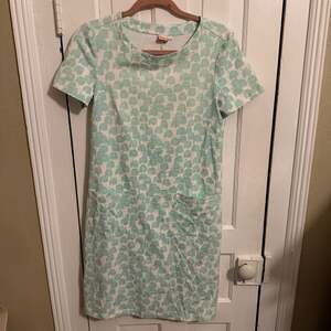 Persifor Carter Shift Dress Mint Green Cabana Beach Hut Medium